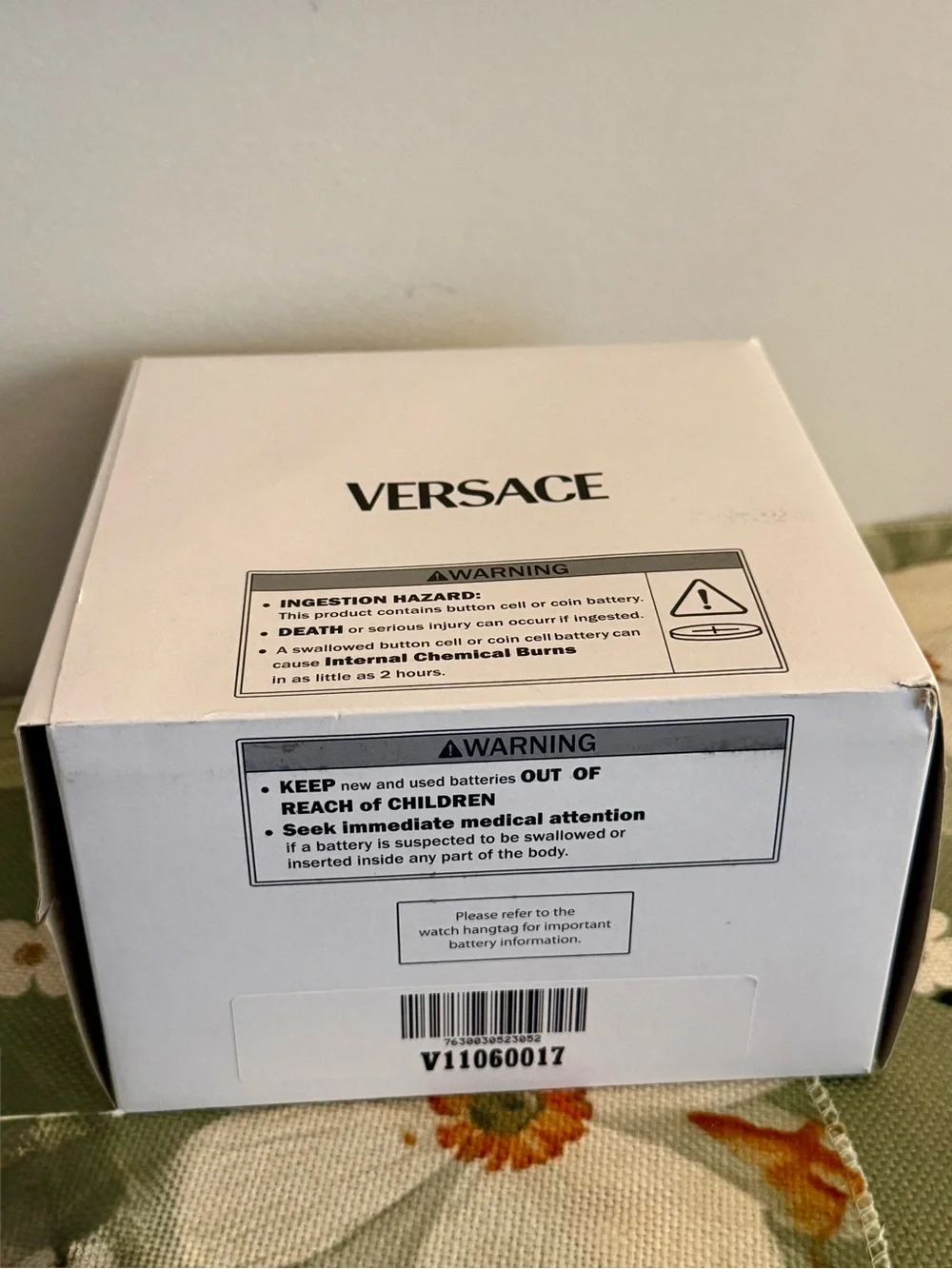 Versace Men's Two-Tone 42mm Rose Gold and Stainless Steel Watch with Blue Dial